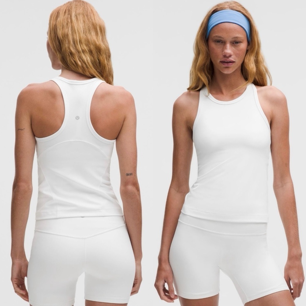 NWT💕 Lululemon Align Waist-Length Racerback Tank Top - White SZ 2